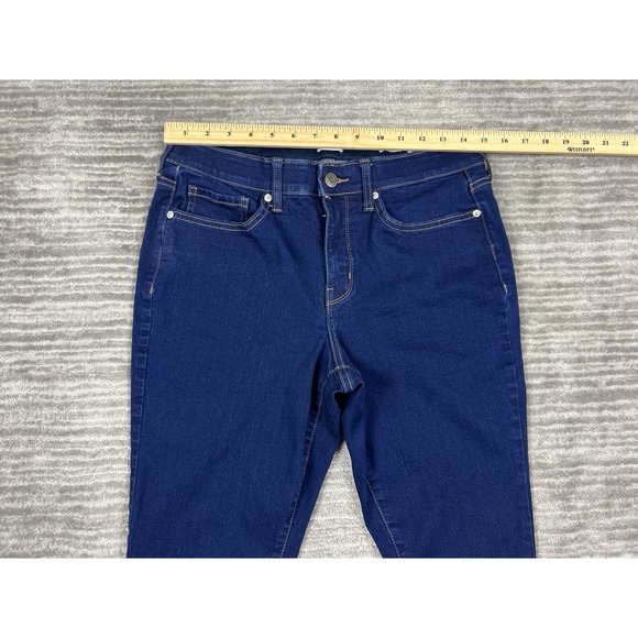Wonderly Jeans Womens 10 S Blue‎ Dark Wash Mid Rise Skinny Stretch Waist - Picture 4 of 12